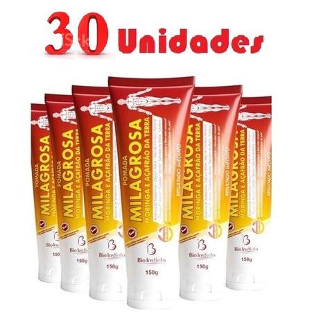 Kit com 30 Pomada Massageadora Milagrosa 150g - Bio Instinto Imagem de Kit com 30 Pomada Massageadora Milagrosa 150g