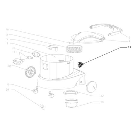 Imagem de Kit com 3un Interruptor Chave Liga Desliga Compatível com Aspirador Lavor Wash Sahara