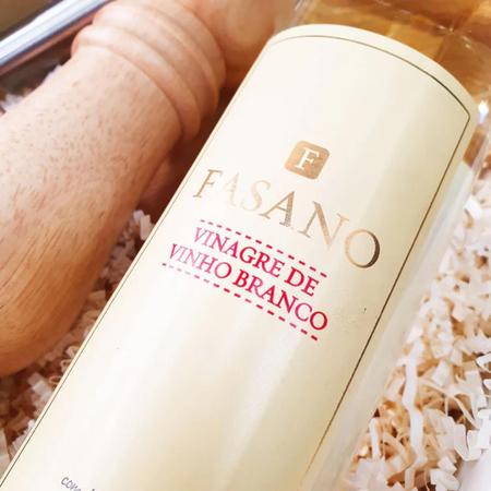 Imagem de Kit Com 3Und Vinagre Italiano Fasano De Vinho Branco 500Ml