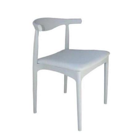 Imagem de Kit com 4 Cadeira Decorativa Branca MK-20 - Makkon