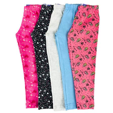 Calça Legging Infantil Menina em Cotton Colors