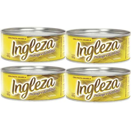 Imagem de Kit Com 4 Ceras Em Pasta Ingleza 400G Amarelo