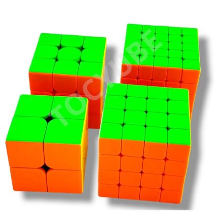 ANSALDO Set De 4 Cubos Magicos 2X2 3X3 4X4 Y 5X5