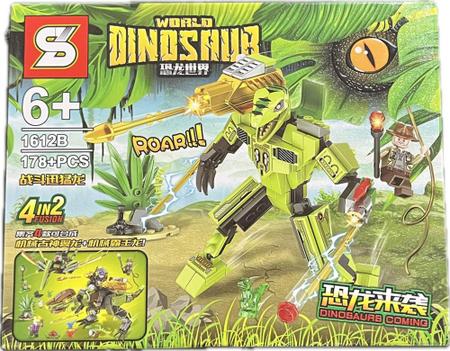 Imagem de Kit com 4 Lego Dinossauros Barato - 705 peças - Coleção completa Jurassic World