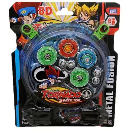 Beyblade Kit Arena + Lançadores E Peões Brinquedo Crianças