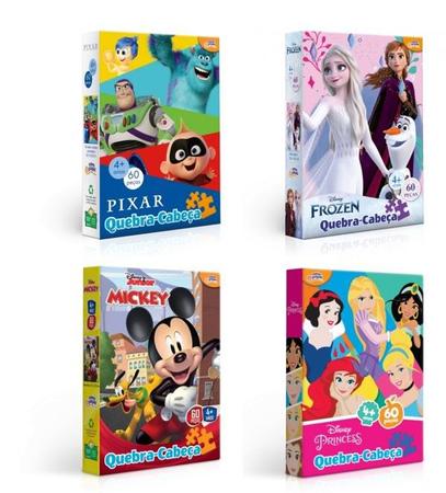 Quebra-Cabeça Mickey Disney Junior 60 Peças - Novo Papel