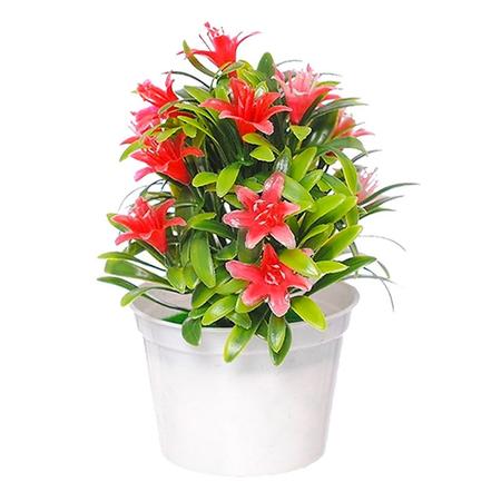 Imagem de Kit Com 4 Vasos De Flores Artificiais Decorativas Grande