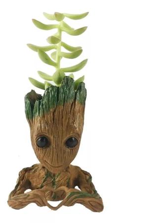 Imagem de Kit Com 5 Baby Groot Porta Treco Vaso Para Suculentas Cactos