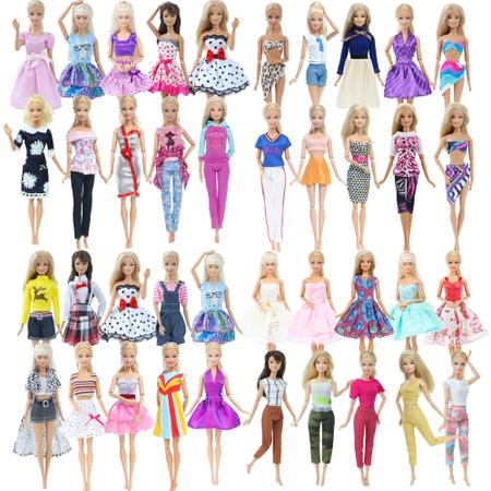 Roupas Para Bonecas 5 Conjuntos Sortidos - Compatível com as Marcas Barbie  e Frozen - Sheilinha Confecção - Roupa de Boneca - Magazine Luiza