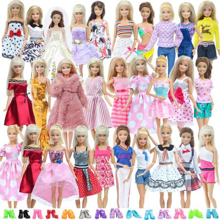 Kit 10 Pares De Meias 7/8 Luxo Para Boneca Barbie Fr Roupas