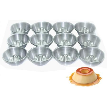 Kit Com 5 Formas Pudim Bolo Alumínio N22 - ASC Imagem de Kit Com 5 Formas Pudim Bolo Alumínio N22