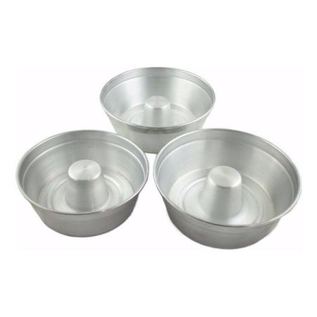 Kit Com 5 Formas Pudim Bolo Alumínio N22 - ASC Imagem de Kit Com 5 Formas Pudim Bolo Alumínio N22