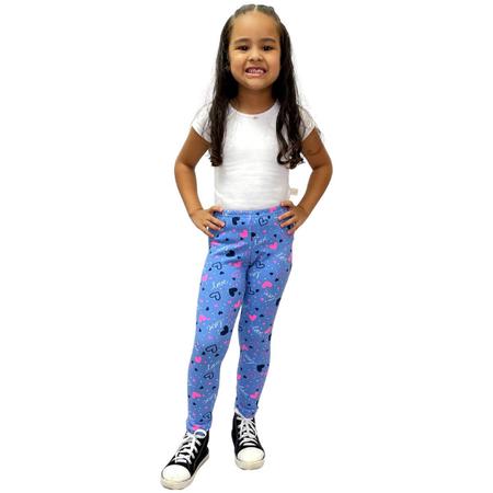 Kit com 4 calca legging infantil cotton atacado criança juvenil calças  leggings legue leg estampada lisa moda infantil calca menina calca juvenil  - START HAPPY - Calça Legging - Magazine Luiza