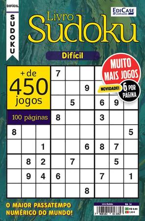 Revista Sudoku Médio & Difícil Mais De 450 Jogos.