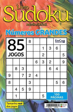 Livro Sudoku Edição 16 - Médio/Difícil - 6 Jogos Página - Edicase