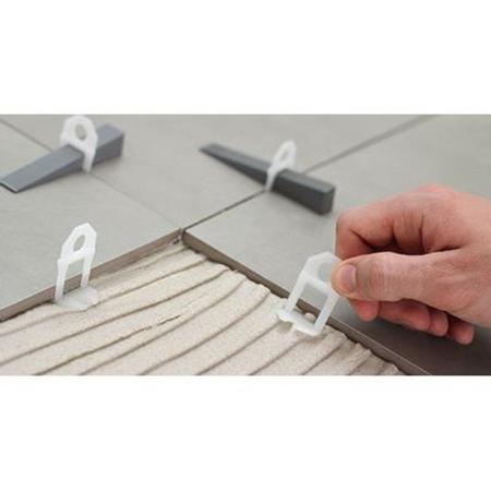 Kit Com 50 Espaçador Nivelador Porcelanato 1,5mm E 10 Cunha - H Plásticos Imagem de Kit Com 50 Espaçador Nivelador Porcelanato 1,5mm E 10 Cunha