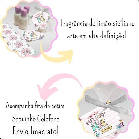 Imagem de Kit com 50 Lembrancinhas Mini Hidratante Presente Criativo Dia Das Mães 30ML Mimo
