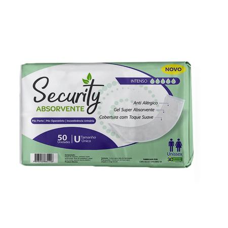 Imagem de Kit com 6 Absorvente Geriátrico Pós Parto E Operatório Security Com 300