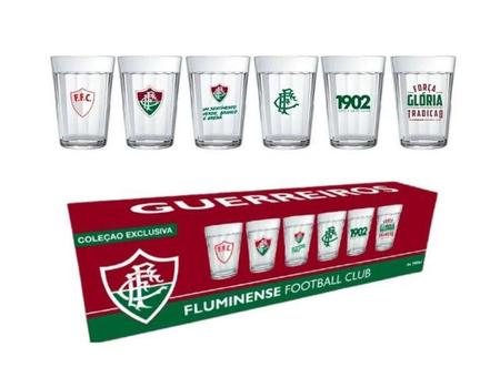 Imagem de Kit Com 6 Copos Americano Coleção Fluminense 190Ml