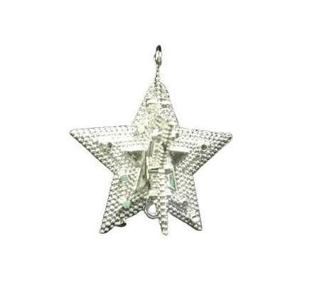 Kit com 6 Estrelas de 5 Pontas Enfeite Natalino para Pendurar 5x5 cm - KOPECK Imagem de Kit com 6 Estrelas de 5 Pontas Enfeite Natalino para Pendurar 5x5 cm