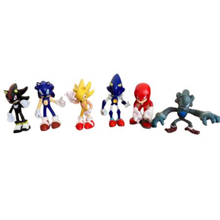 Kit 6 Bonecos - Sonic e sua turma