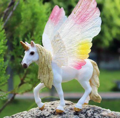 Imagem de KIT com 6 Unicornios de Brinquedo Tamanho Variados e Coloridos