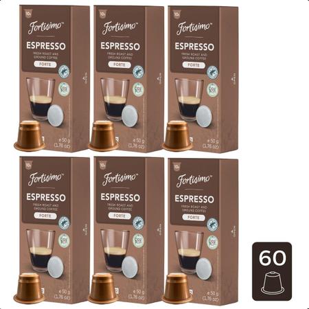 Imagem de Kit com 60 Cápsulas de Café Espresso Fortisimo Italiana Compatíveis Máquinas da Nespresso Intensidade Forte 12