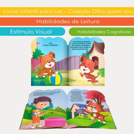 Imagem de Kit com 8 Livros Infantil para Ler + 1 Livro de Colorir