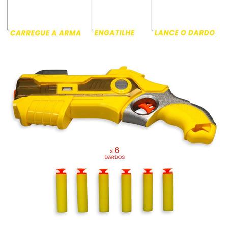 Kit Arma/arminha De Brinquedo Tipo Narf Pistola + Mascara
