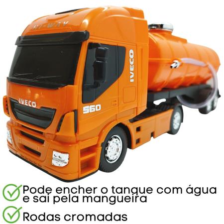 Caminhão de Brinquedo vermelho- IVECO Tector Dropside- ref 341 - USUAL -  Caminhões, Motos e Ônibus de Brinquedo - Magazine Luiza