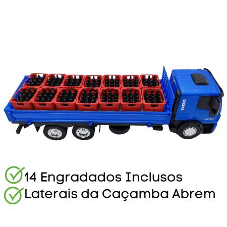 Kit Duas Unidades Brinquedo - 1 Caminhão Basculante + 1 Caminhão