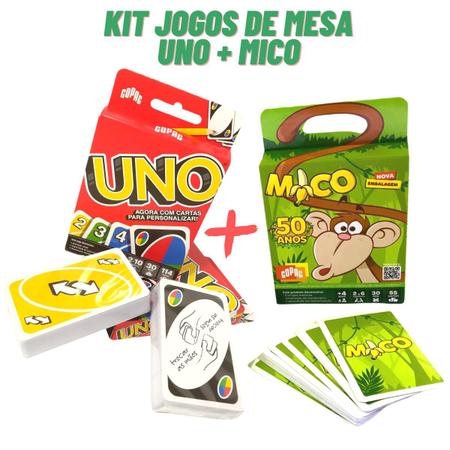 Kit Jogo do Mico + Jogo Uno - Original Copag