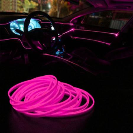 Imagem de kit com Quatro fitas de led neon para painel e portas de carro