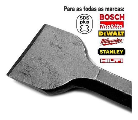 Imagem de Kit Com Talhadeira E Ponteiro Sds-plus 40x250mm Tipo Makita