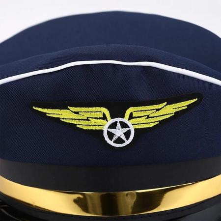 Imagem de Kit Comandante/ Piloto - Quepe, Óculos, Gravata e Broche