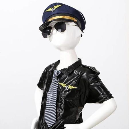 Imagem de Kit Comandante/ Piloto - Quepe, Óculos, Gravata e Broche