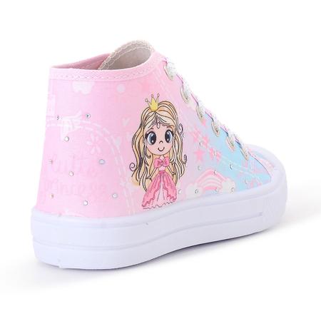 Imagem de Kit Combo 2 Pares Tênis Infantil Princesa Feminino Botinha 76