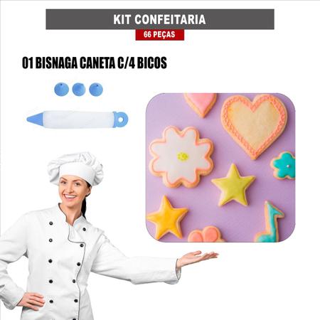 Kit 25 Peças Bicos De Confeitar Jogo Inox Decorar Bolos Natal Cupcake  Confeitaria, Magalu Empresas