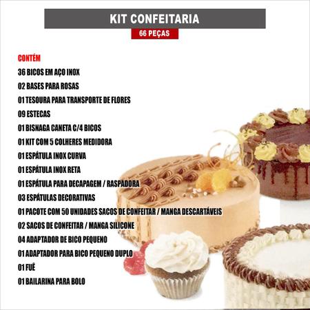 Kit Confeiteiro Com 20 Sacos de Descartaveis Para Confeitar Bolos