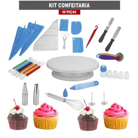 Kit 25 Peças Bicos De Confeitar Jogo Inox Decorar Bolos Natal Cupcake  Confeitaria, Magalu Empresas