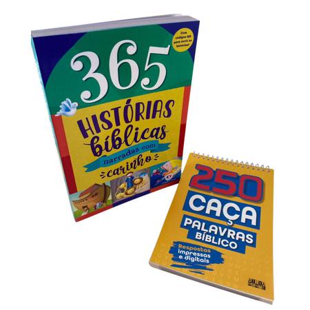 Livro 365 Caça Palavras C/ Historias Bíblicas - - Livros de Caça-palavras -  Magazine Luiza