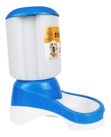 Imagem de Kit Comedouro e Bebedouro Automático Galão Dispenser Para Cães Gatos Água 2 Litros Ração 1 Kg