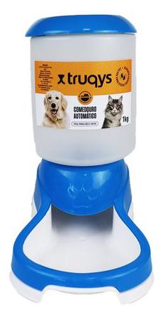 Imagem de Kit Comedouro e Bebedouro Automático Galão Dispenser Para Cães Gatos Água 2 Litros Ração 1 Kg