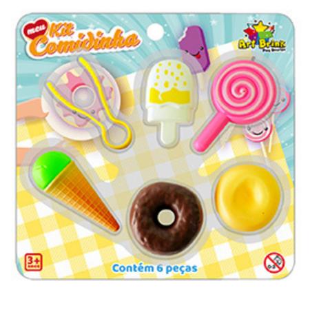 Kit comidinha doces 6 peças - art brink Imagem de Kit comidinha doces 6 peças - art brink
