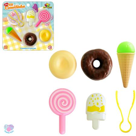 Kit comidinha doces 6 peças - art brink Imagem de Kit comidinha doces 6 peças - art brink