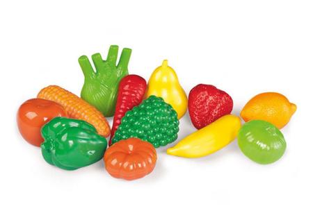 Nutri Feirinha de Frutas e Legumes 8 Peças Comidinha de Brinquedo