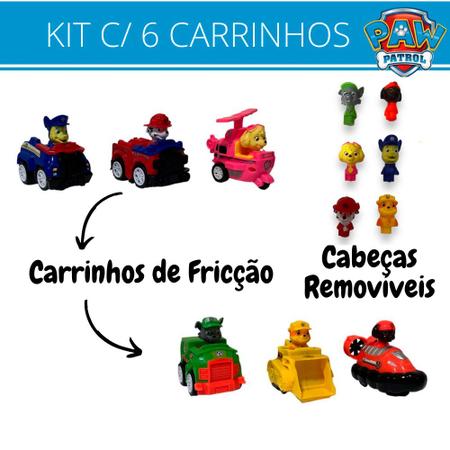Kit 6 Carrinhos Patrulha Canin…