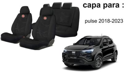 Imagem de Kit Completo Banco Pulse 2018-2023: Capas, Volante, Chaveiro