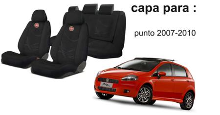Imagem de Kit Completo Banco Punto 2007 a 2010: Capas, Volante, Chaveiro