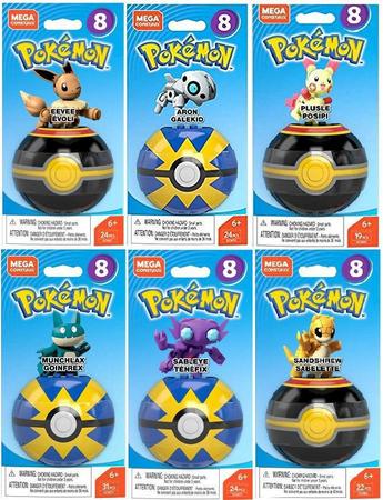 Mega Construx Pokemon Pokebola Serie 8 Envio Aleatorio Fpm00 - Brinquedos  de Montar e Desmontar - Magazine Luiza
